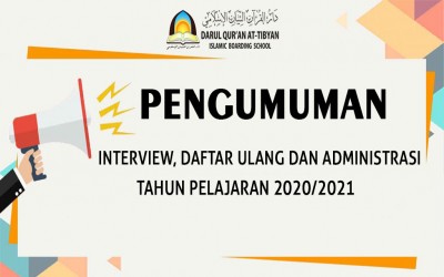 PENGUMUMAN JADWAL INTERVIEW TP 2020/2021